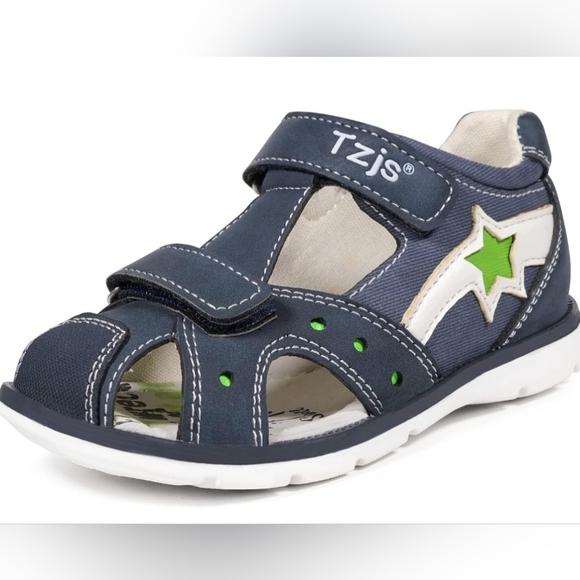 NWT Tzjs fashion outdoor toddler closed toe sandal with arch support - Picture 8 of 10